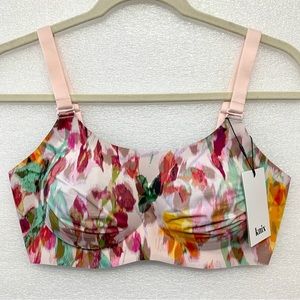 KNIX Padded Evolution Bra Thin Strap Reversible - Water Garden